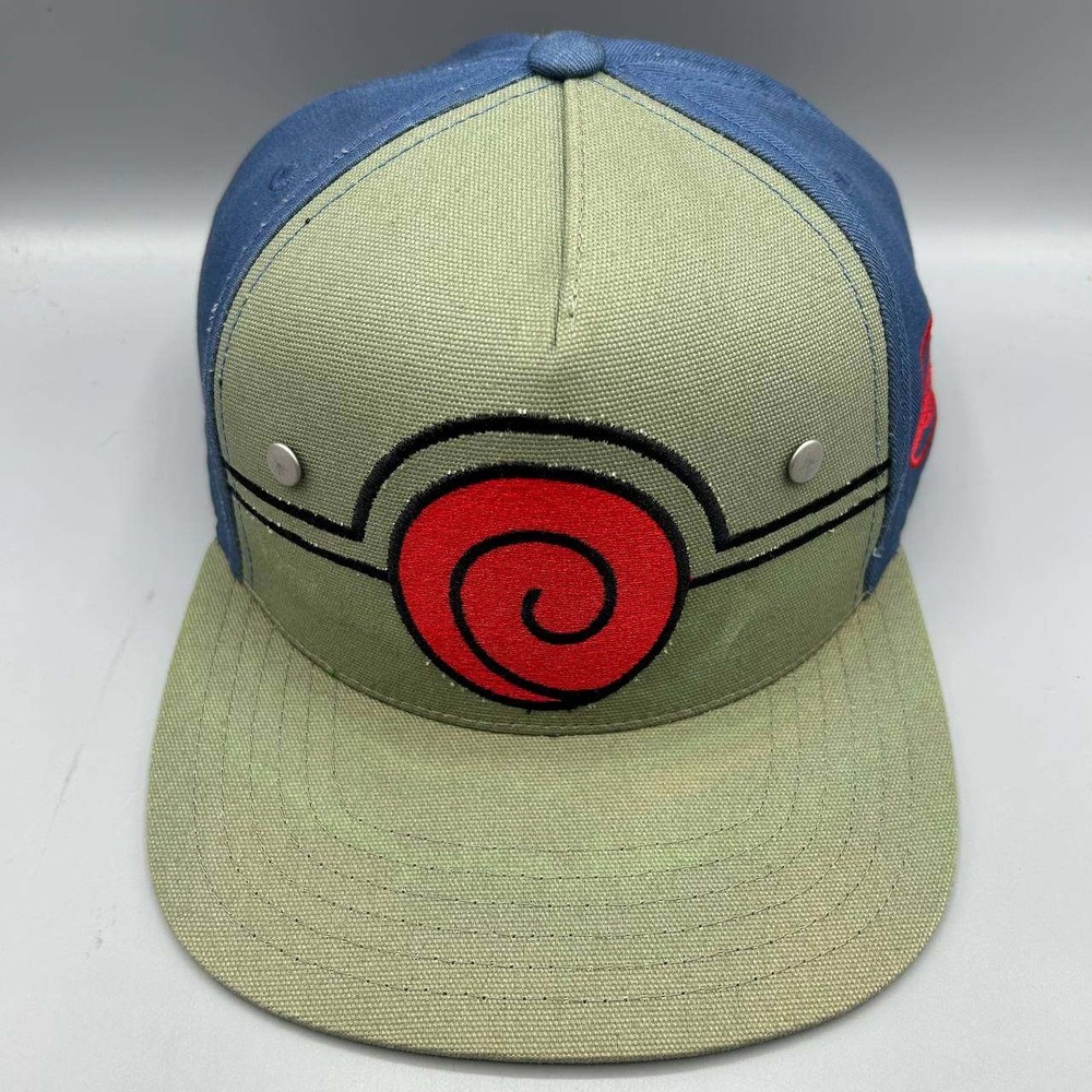 Naruto Shippuden Kakashi Hatake Hat Men Green Blue Embroidered Snap Back Cap